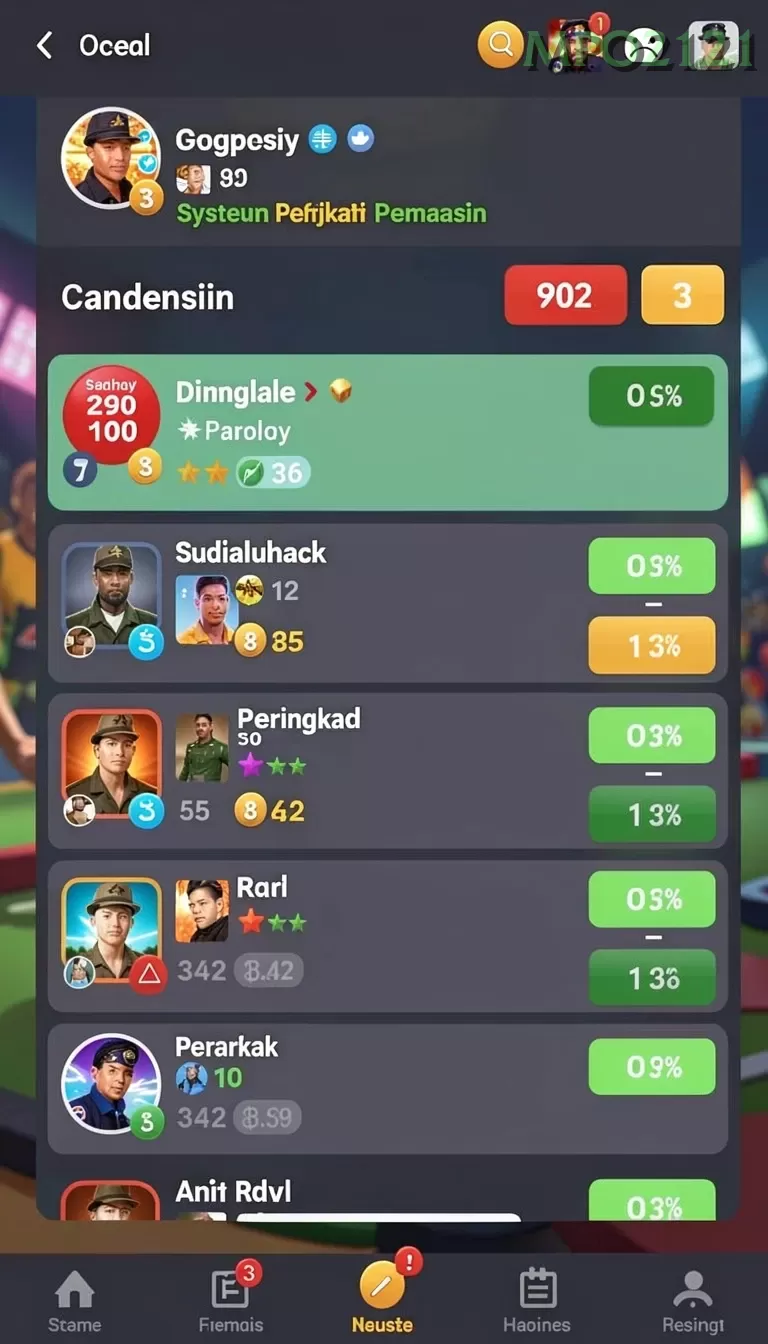 Cuplikan layar MULTIPLAYER — halaman utama