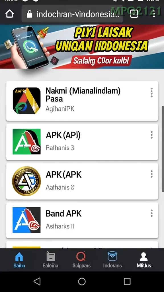 Cuplikan layar 531SLOT — aktivitas