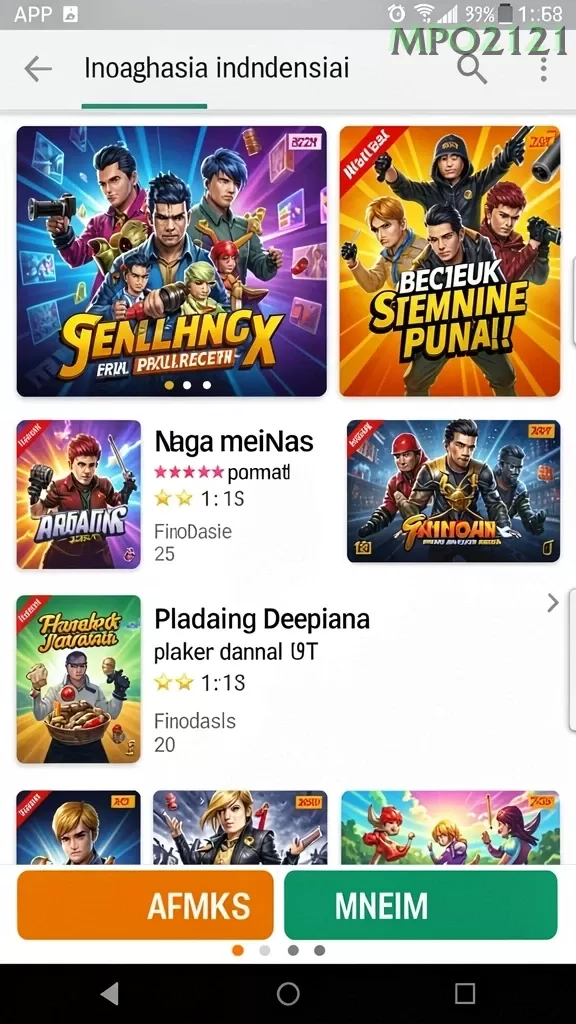 Cuplikan layar 77RP — halaman utama
